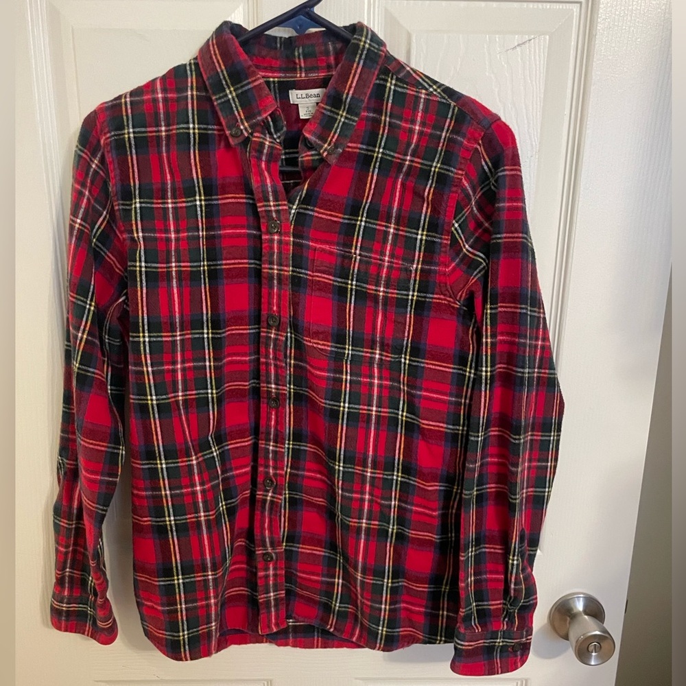 LL Bean Women’s Plaid Flannel Shirt